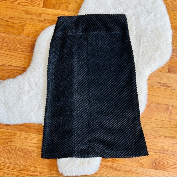 Mango ribbed side slit midi skirt - Picture 4 of 6